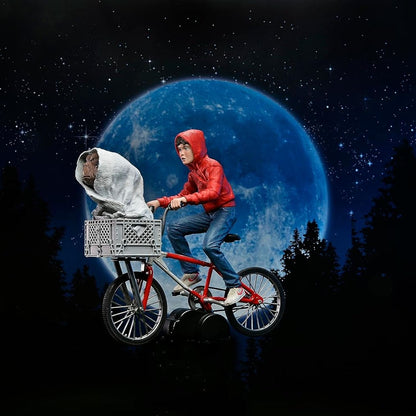 E.T. 40th Anniversary Elliot & E.T. on Bicycle 7" Scale Figure - NECA
