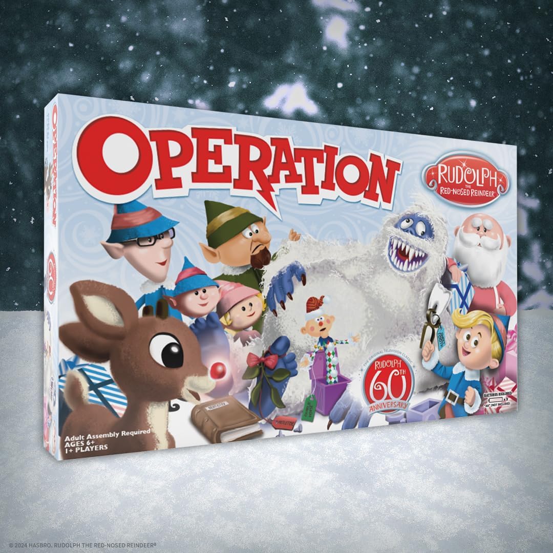 Operation: Rudolph the Red-Nosed Reindeer 60th Anniversary Board Game - USAopoly