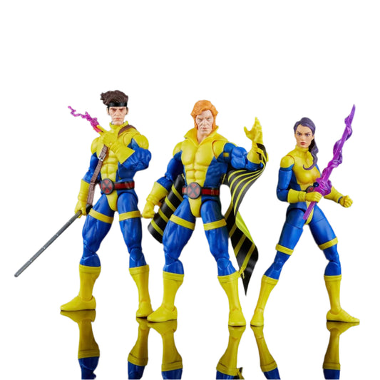The Uncanny X-Men 60th Anniversary Banshee, Gambit, & Psylocke Action Figure 3-Pack - Hasbro - Marvel Legends