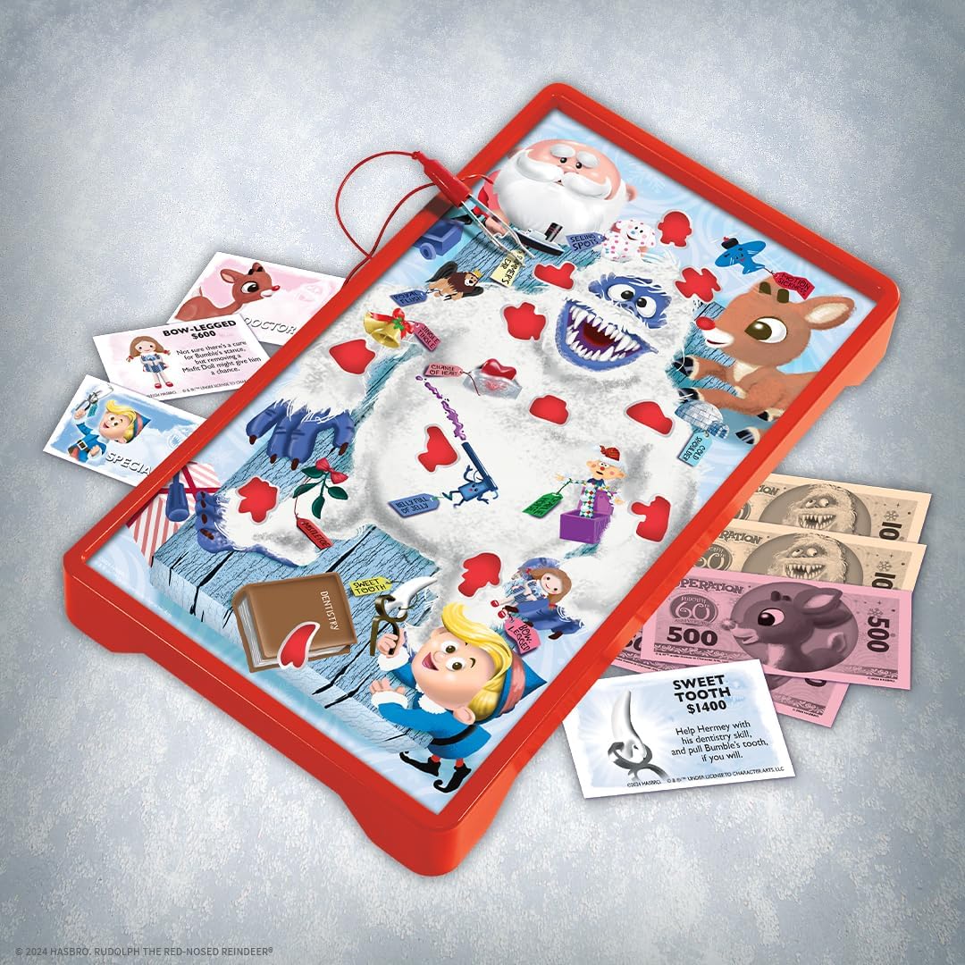 Operation: Rudolph the Red-Nosed Reindeer 60th Anniversary Board Game - USAopoly