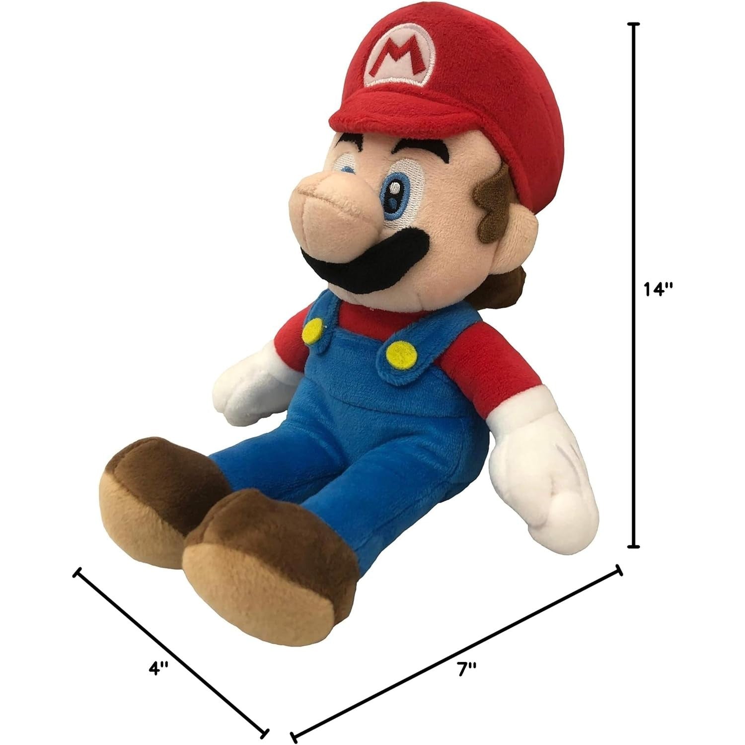 Super Mario Bros. Mario 14" Plush Toy - Nintendo, Little Buddy - All Star Collection