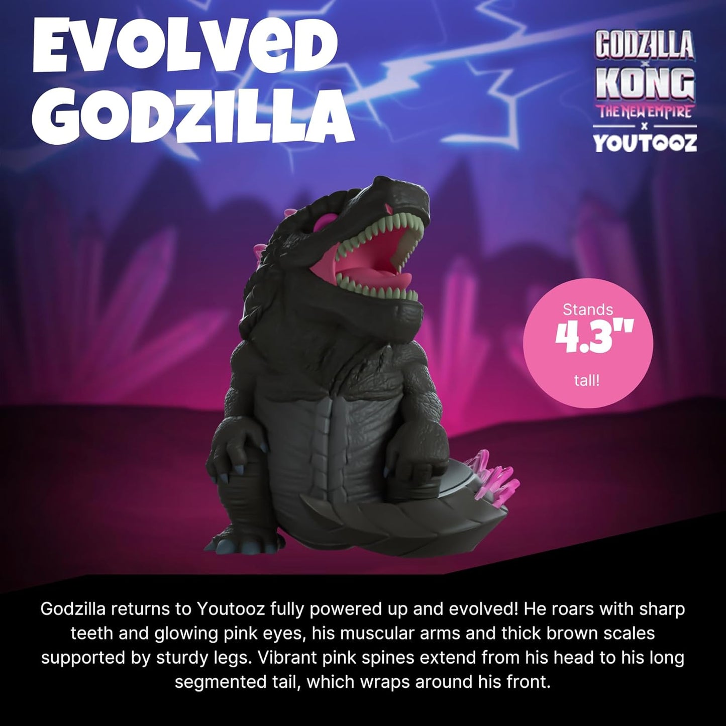 Godzilla x Kong: The New Empire Evolved Godzilla Vinyl Figure - Youtooz - Godzilla x Kong: The New Empire Collection #0