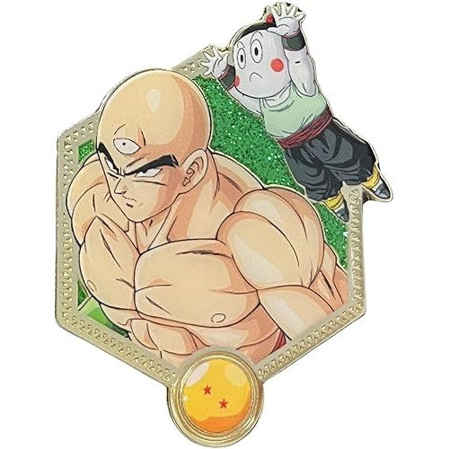 Dragon Ball Z Tien & Chiaotzu Collectible Enamel Pin - Zen Monkey Studios - Golden Series 2
