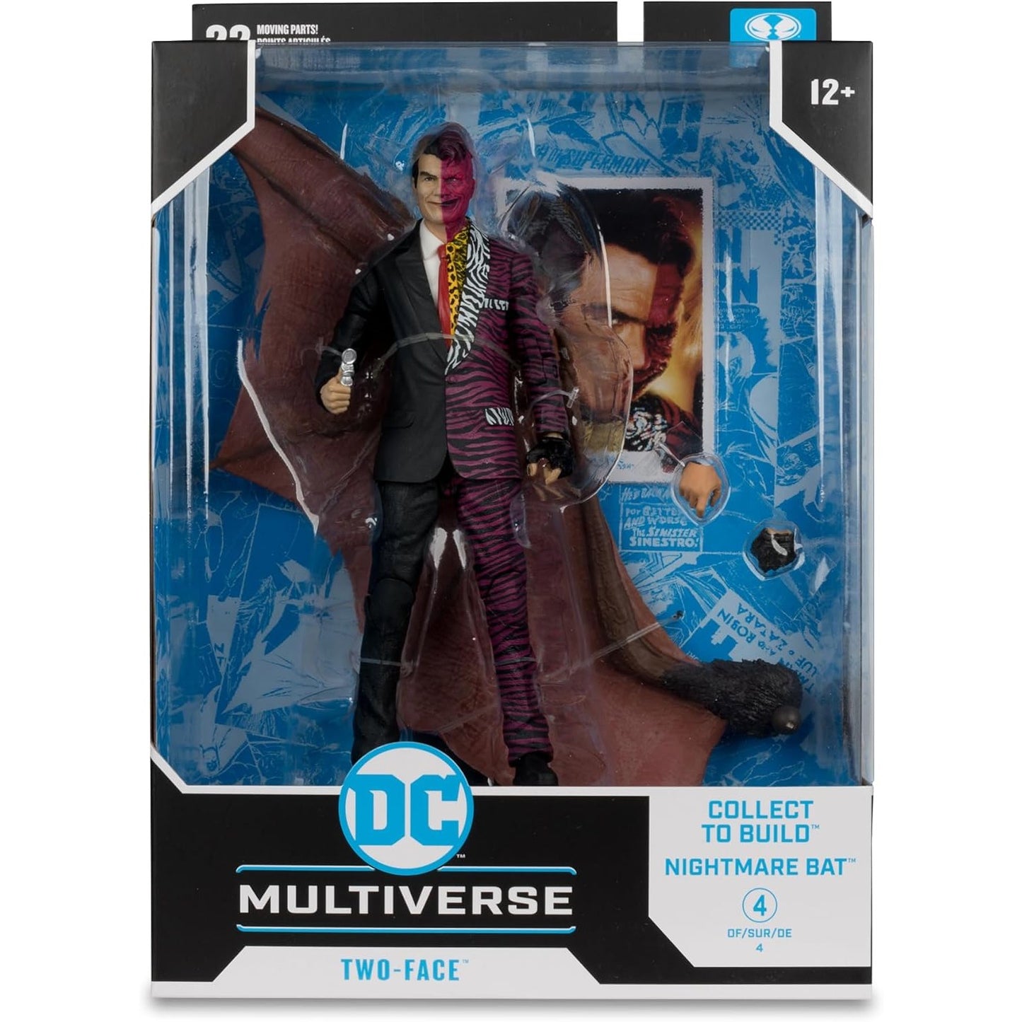 DC Multiverse Batman Forever Two-Face Action Figure - McFarlane Toys - Nightmare Bat CTB