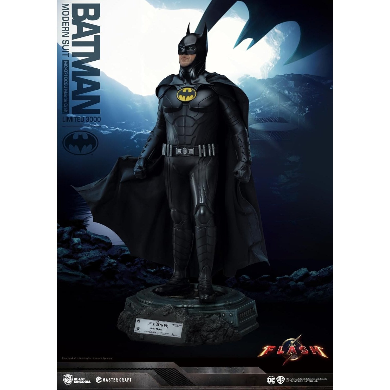 The Flash 2023 Batman Modern Suit Limited Edition Statue - Beast Kingdom - Master Craft MC-071