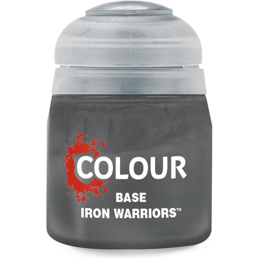 Citadel Colour Base Iron Warriors - Warhammer Model Paint, 12ml Pot - Games Workshop