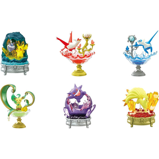 Pokemon Gemstone Collection Shining Miracle of Mystery Blind Box - 1 Random Figure, 6 Possible Types - Re-ment
