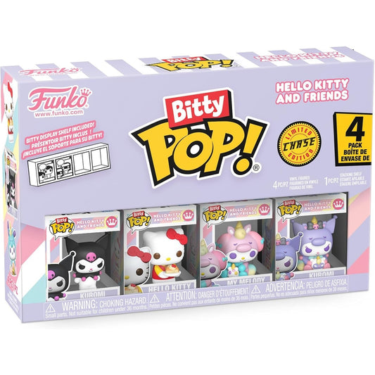 Hello Kitty and Friends Series 3 Kuromi Vinyl Mini Figure 4-Pack - Sanrio, Funko - Bitty POP!