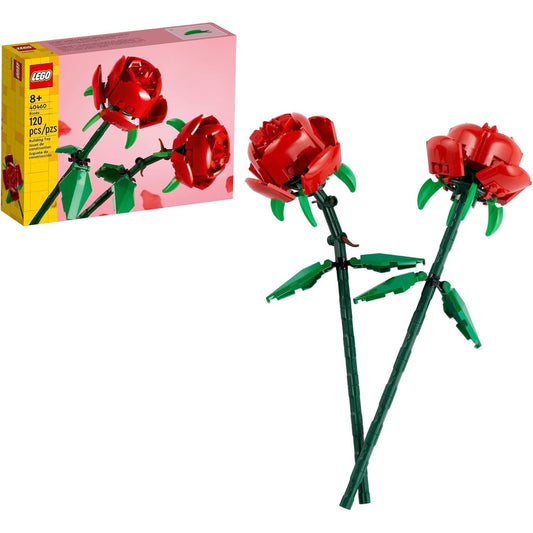 LEGO Roses Flower Building Toy - 120 Pcs., Ages 8+ - LEGO #40460