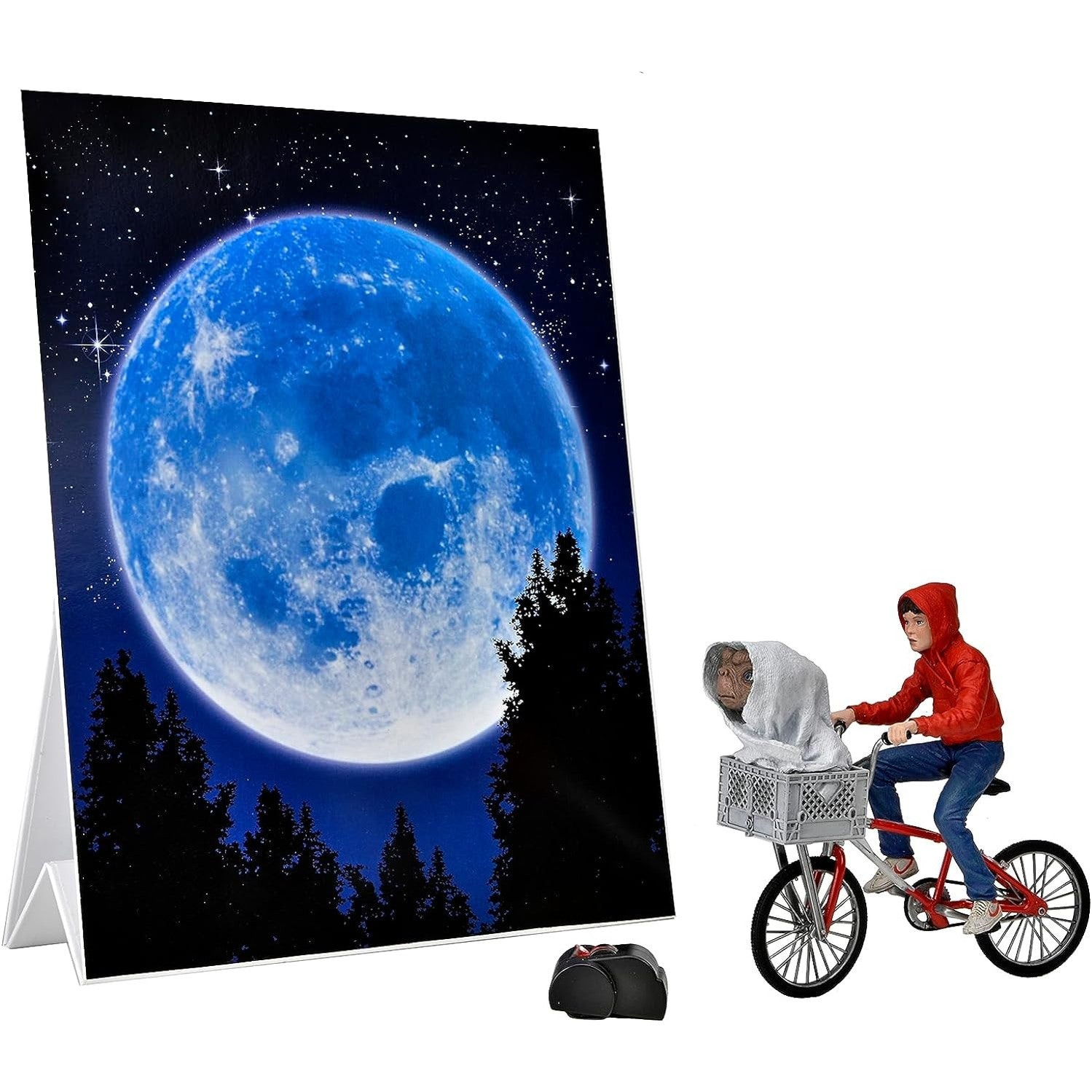 E.T. 40th Anniversary Elliot & E.T. on Bicycle 7" Scale Figure - NECA