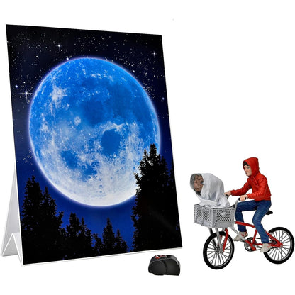E.T. 40th Anniversary Elliot & E.T. on Bicycle 7" Scale Figure - NECA