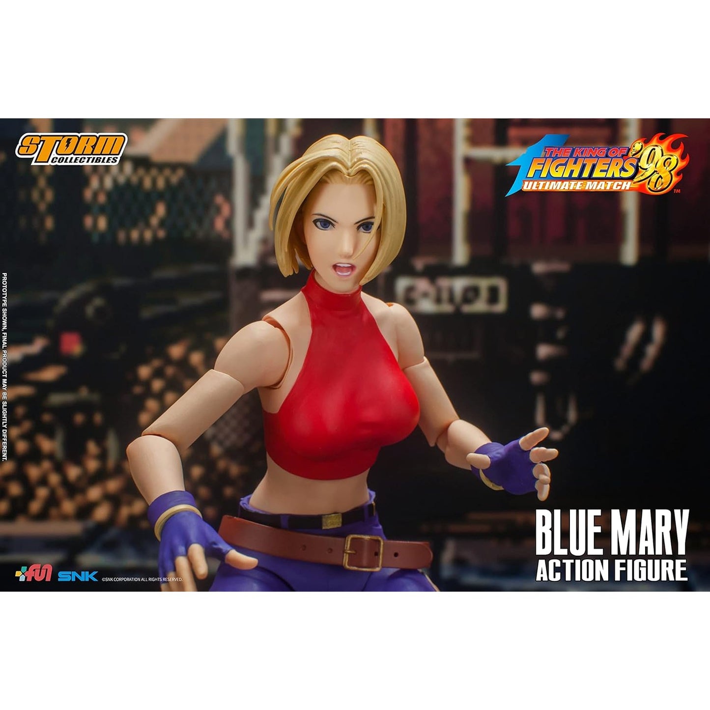 The King of Fighters '98 Blue Mary 1/12 Scale Action Figure - Storm Collectibles