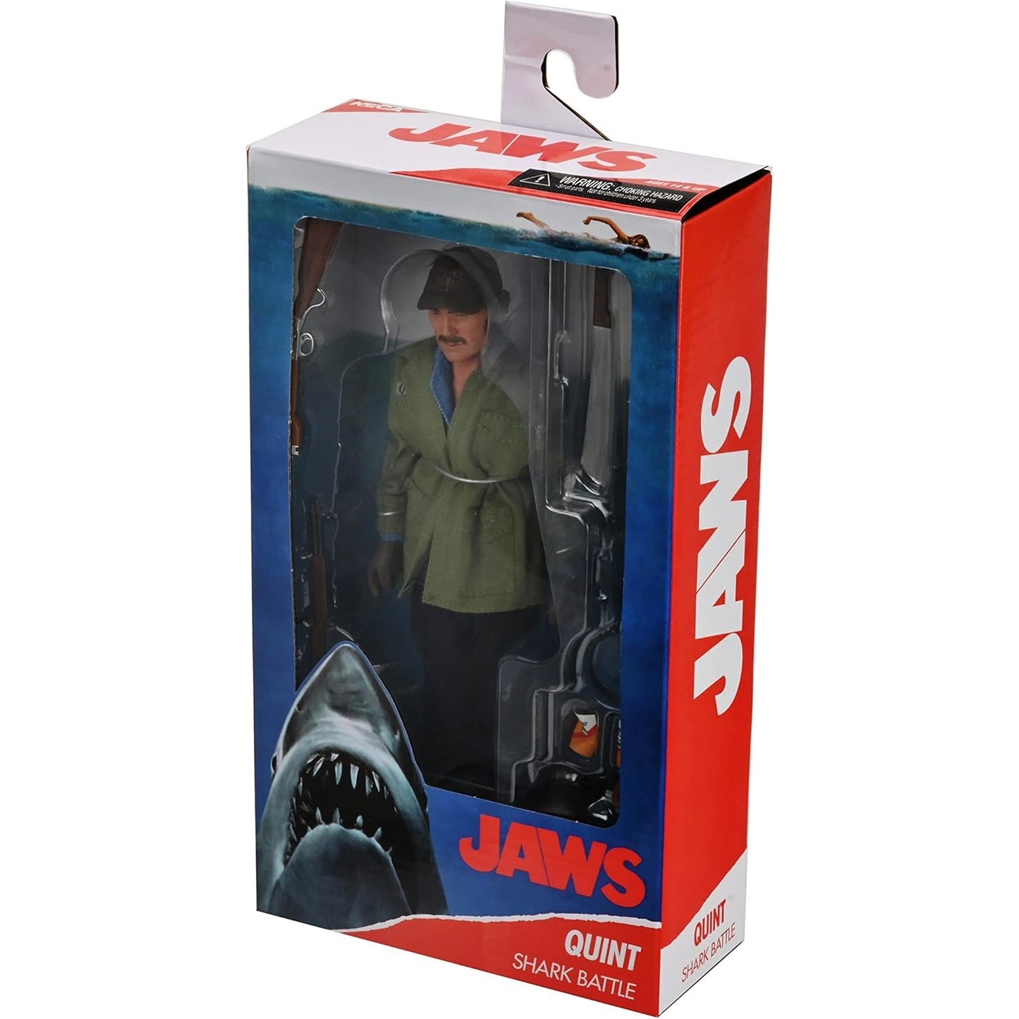 Jaws Shark Battle Sam Quint 8" Clothed Action Figure - NECA
