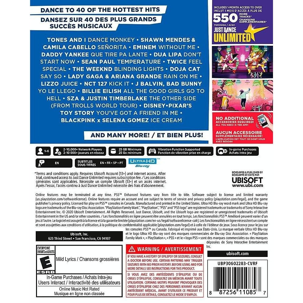 Just Dance 2021 Standard Edition - PlayStation 5 - Ubisoft
