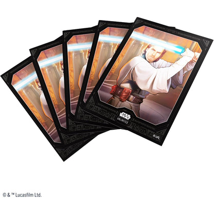 Star Wars Unlimited TCG Obi-Wan Kenobi Art Card Sleeves - 60 Count + 1 Clear, Standard Size - Gamegenic
