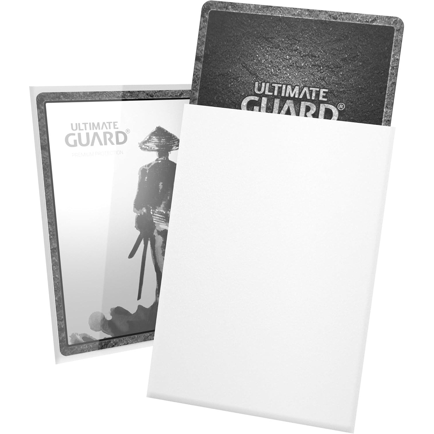 Katana Premium TCG Card Sleeves - 60 Count, White, Japanese Size - Ultimate Guard