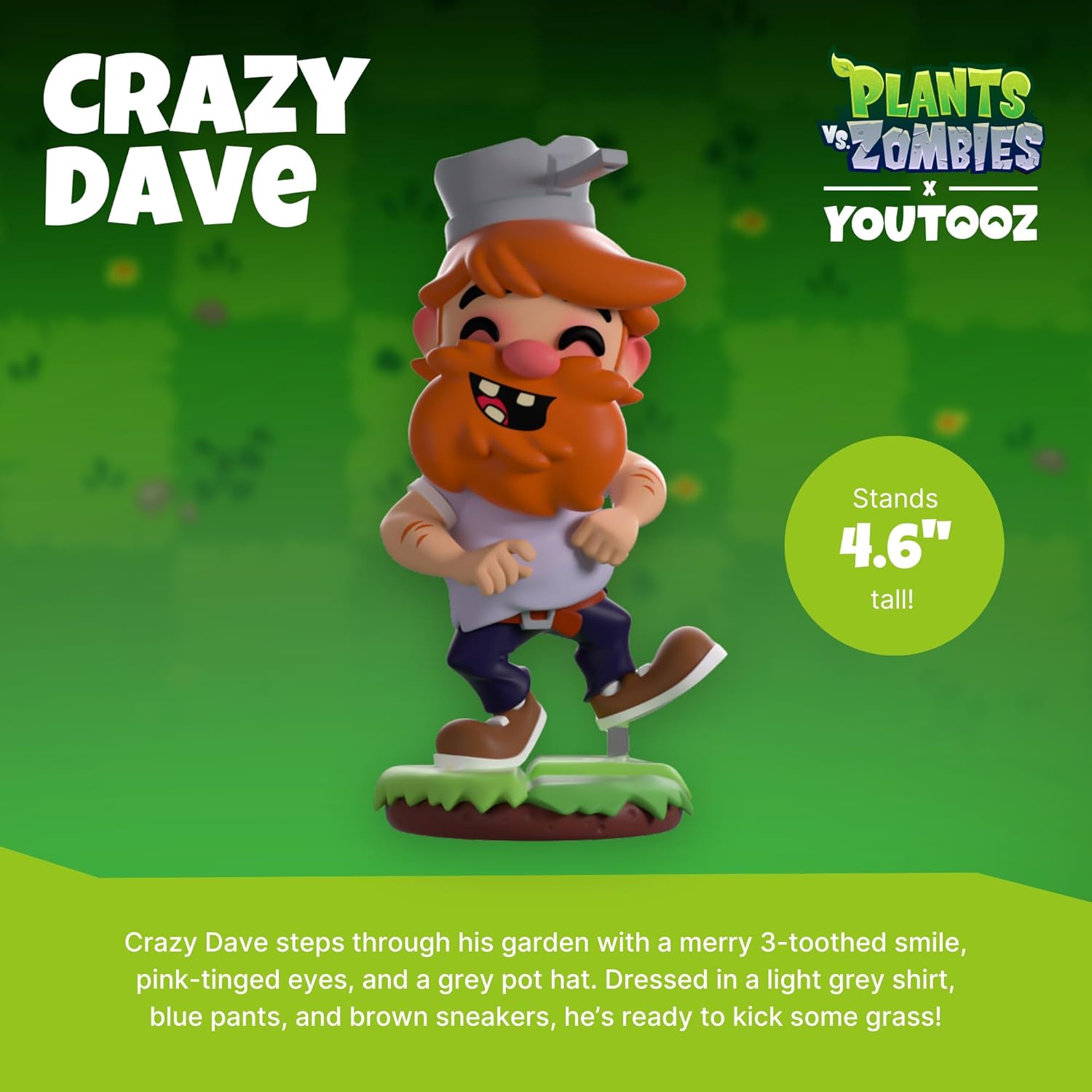 Plants vs. Zombies Crazy Dave Vinyl Figure - Youtooz - Plants vs. Zombies Collection #0