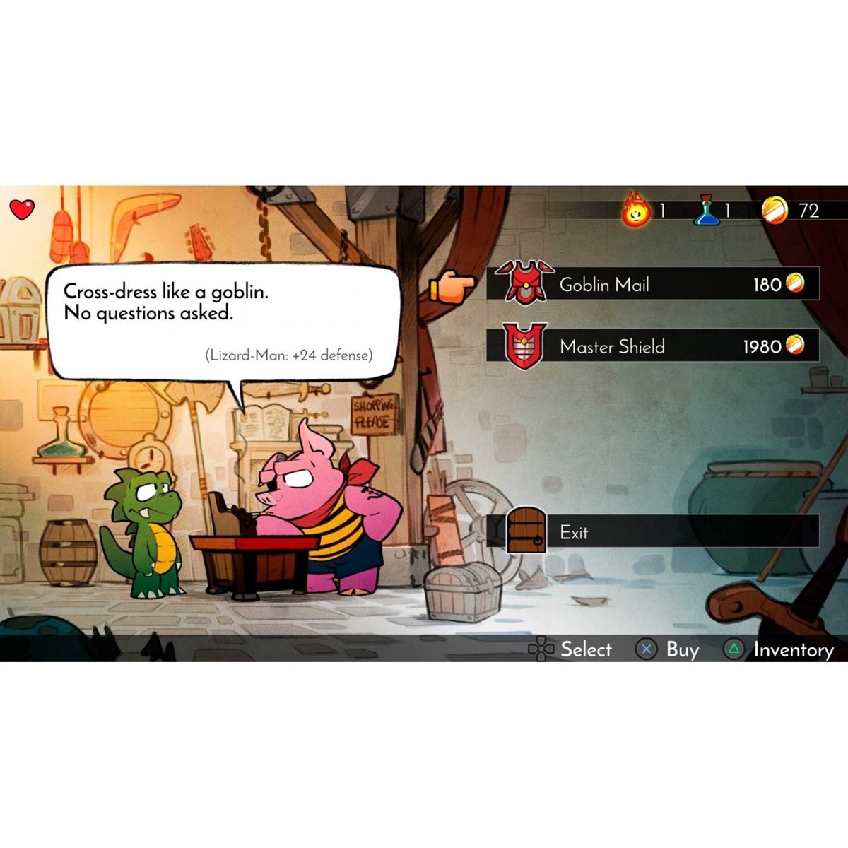 Wonder Boy: The Dragon's Trap - PlayStation 4 - Nicalis