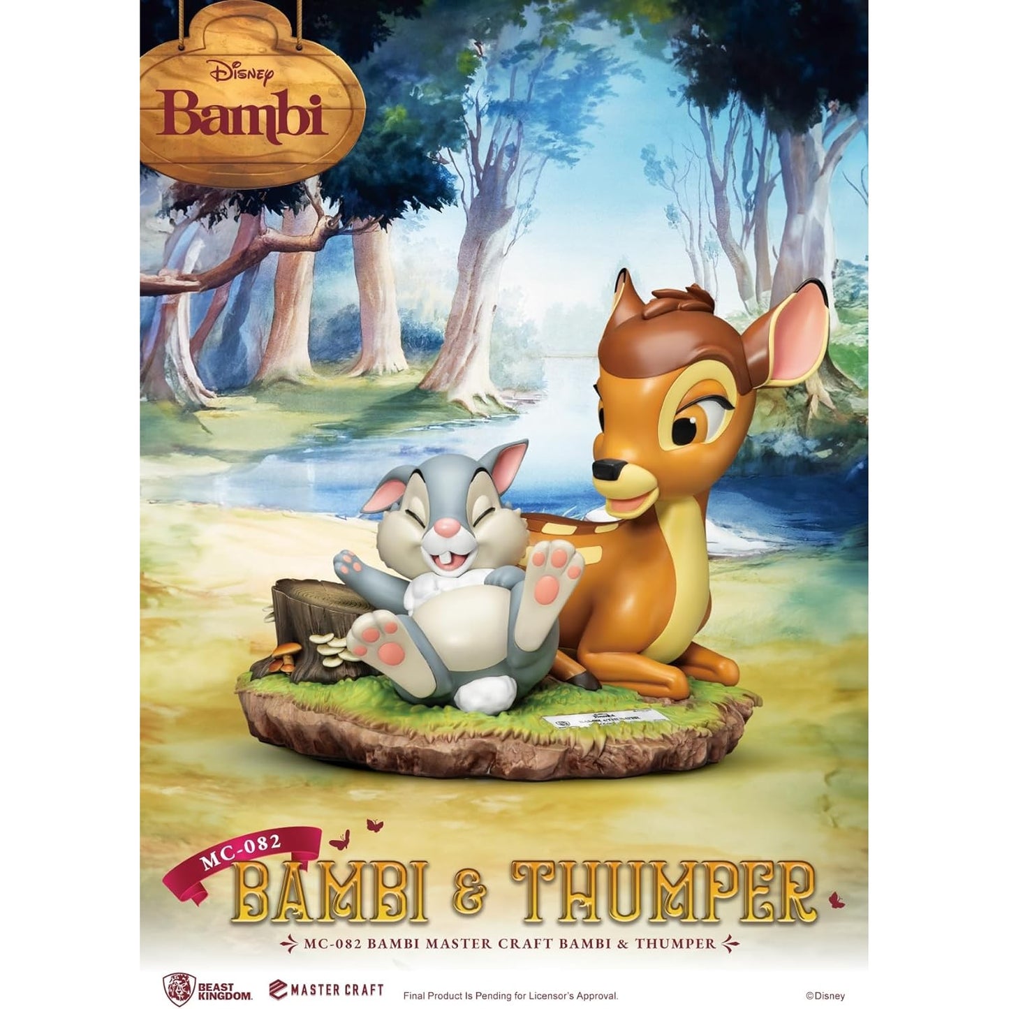 Bambi & Thumper Limited Edition Statue - Beast Kingdom - Master Craft MC-082