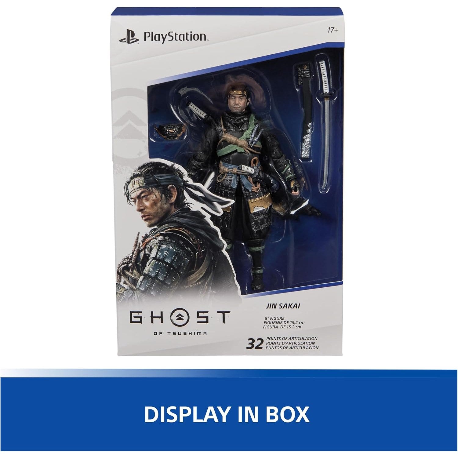 Ghost of Tsushima Jin Sakai 6" Action Figure - Spin Master Ltd. - PlayStation: The Shapes Collection