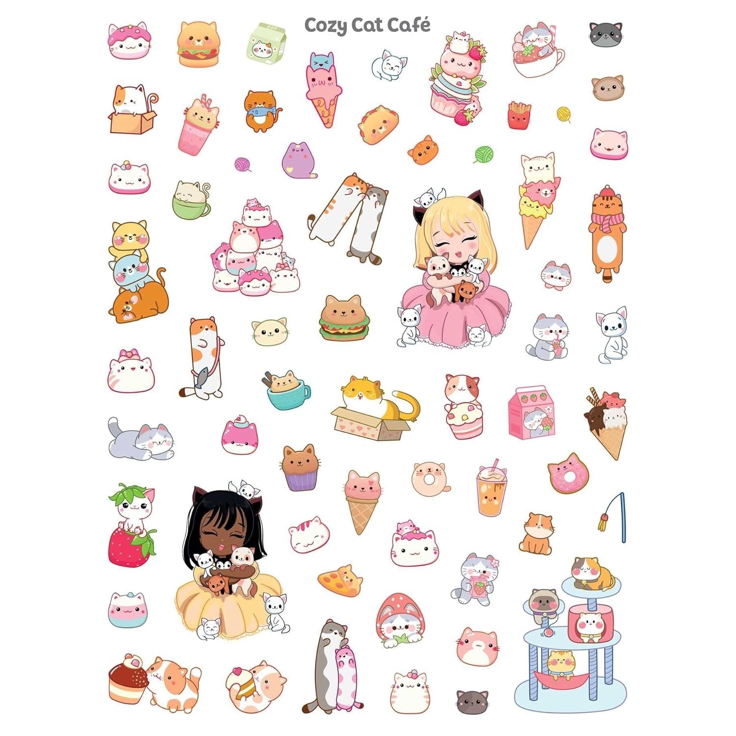 Sticker Party: Kawaii - Sticker Book with Posters - iSeek Ltd