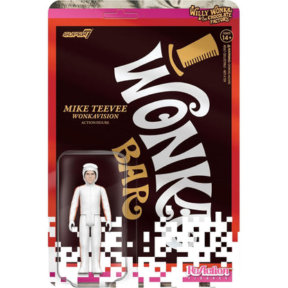 Willy Wonka & the Chocolate Factory Mike Teevee White WonkaVision Suit Action Figure - Super7 - ReAction, Wave 3