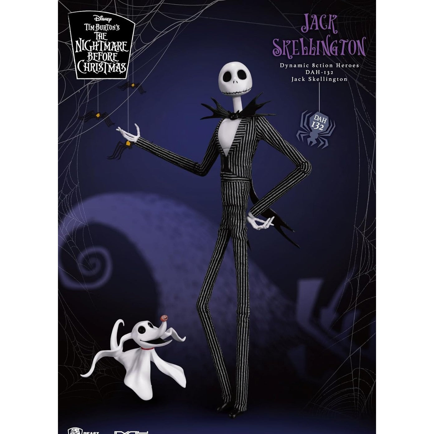 The Nightmare Before Christmas Jack Skellington Action Figure - Beast Kingdom - Dynamic 8ction Heroes DAH-132