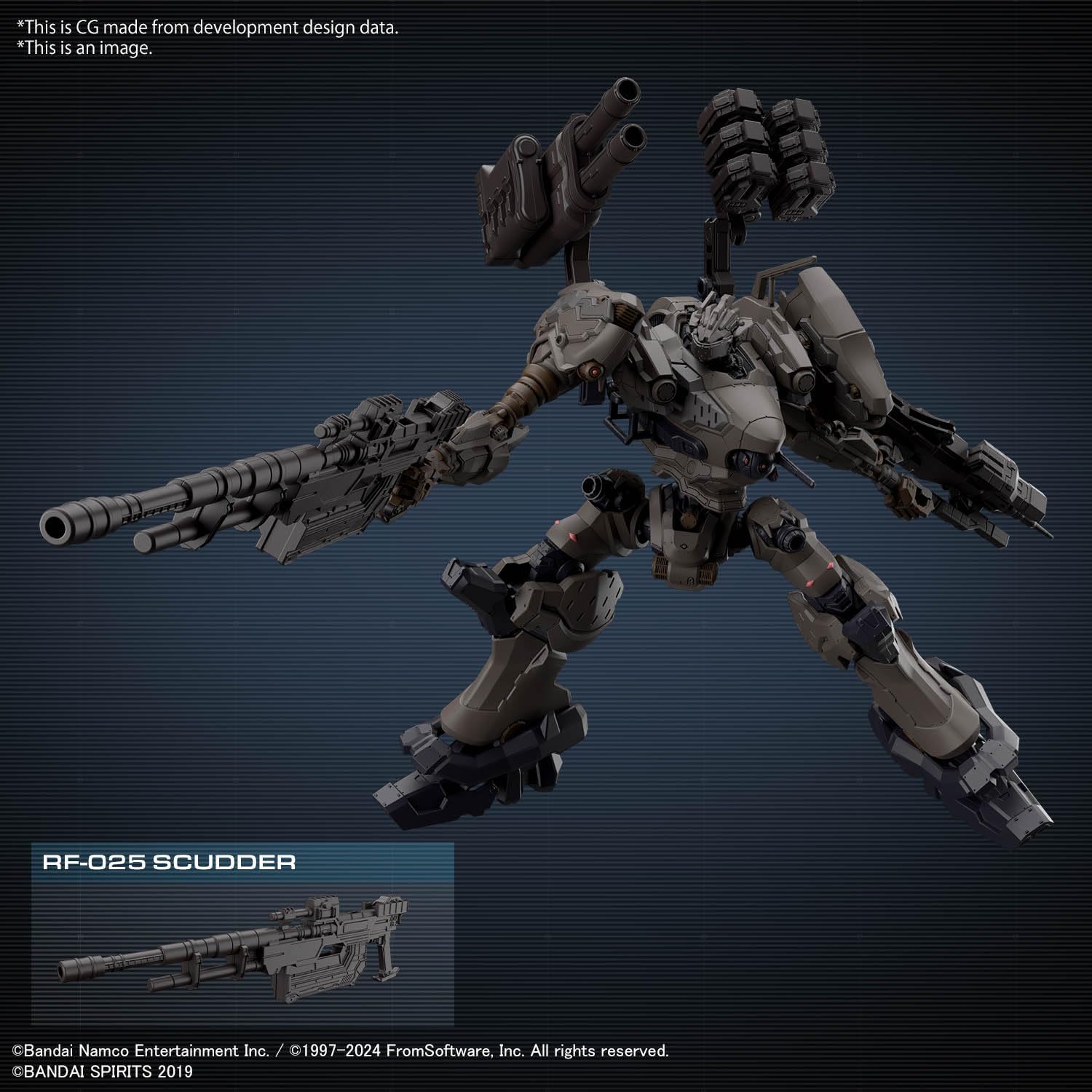 Armored Core VI: Fires of Rubicon RaD CC-2000 Orbiter Nightfall Model Kit - Bandai Spirits - 30 Minutes Missions