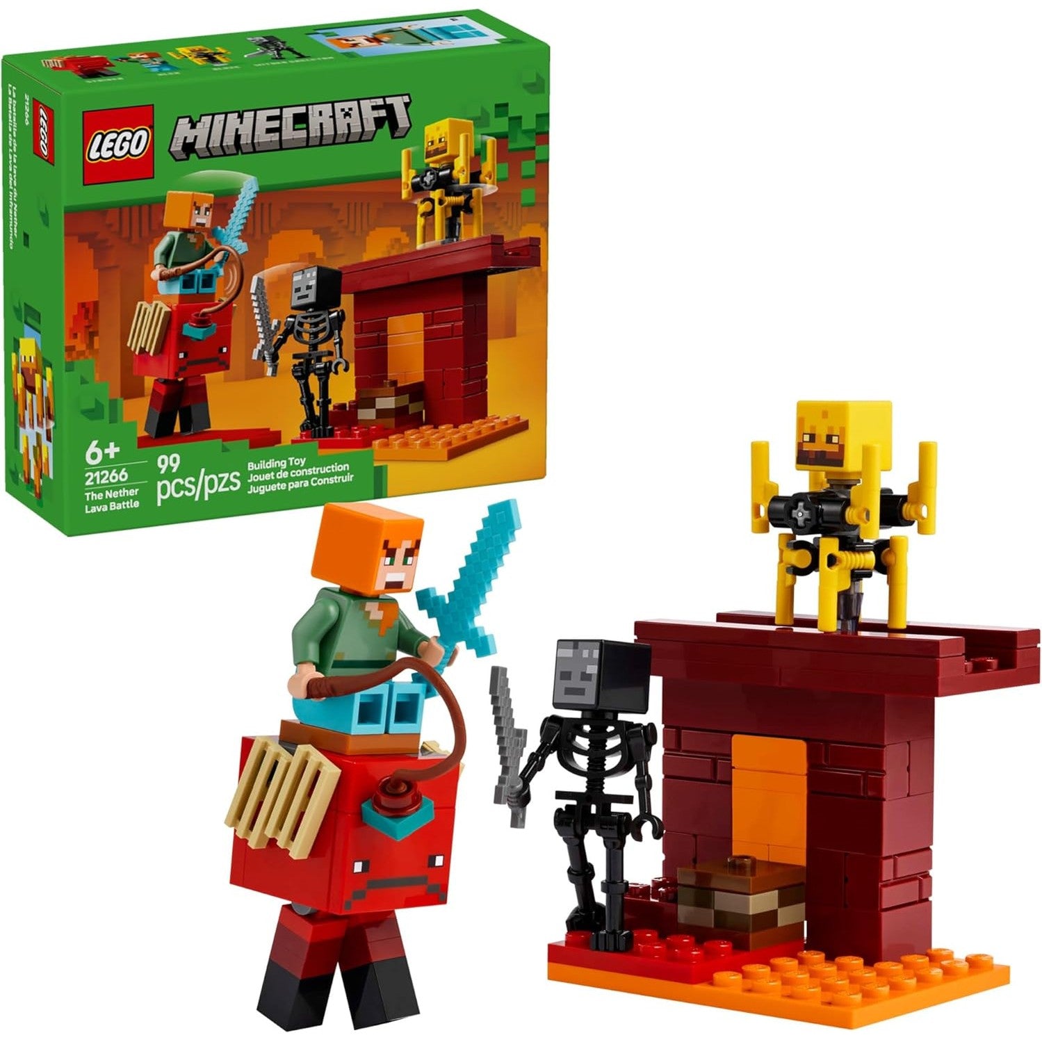 LEGO Minecraft: The Nether Lava Battle Building Toy - LEGO #21266