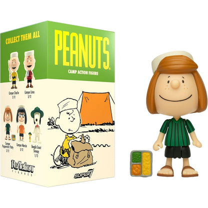 Peanuts Camp Action Figure Blind Box - 1 Random Figure, 5 Possible Designs - Super7 ReAction Figures Wave 3