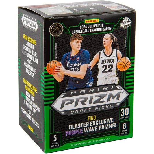 Prizm Draft Picks 2024 Collegiate Basketball Blaster Box - 6 Packs, 30 Cards - Panini