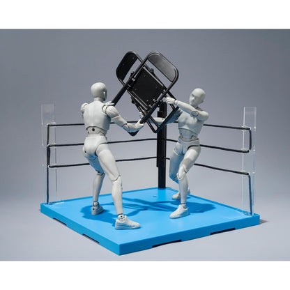 Tamashii Stage Act Ring Neutral Corner & Folding Chair Set - Bandai Spirits - S.H.Figuarts Compatible