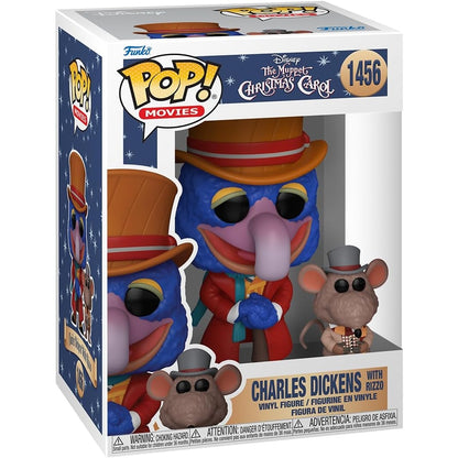 The Muppet Christmas Carol Gonzo as Charles Dickens with Rizzo Funko Pop! #1456