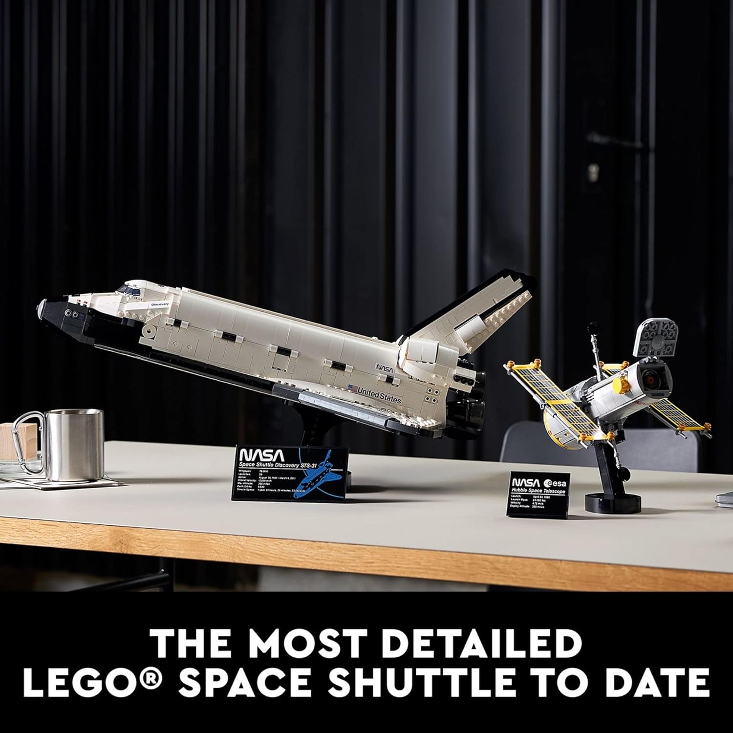 LEGO Icons NASA Space Shuttle Discovery Model Building Set - LEGO #10283 - Includes the Hubble Telescope!