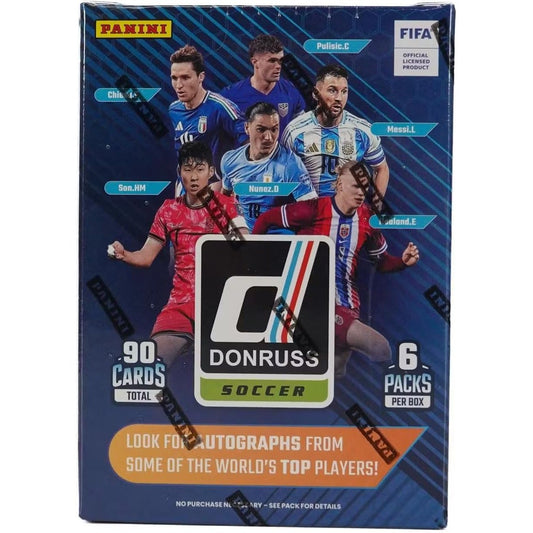 2024-25 Donruss FIFA Soccer Hobby Blaster Box - 6 Packs, 90 Cards - Panini