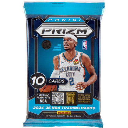 2024-25 Prizm Basketball NBA Mega Box - 5 Packs, 50 Cards - Panini