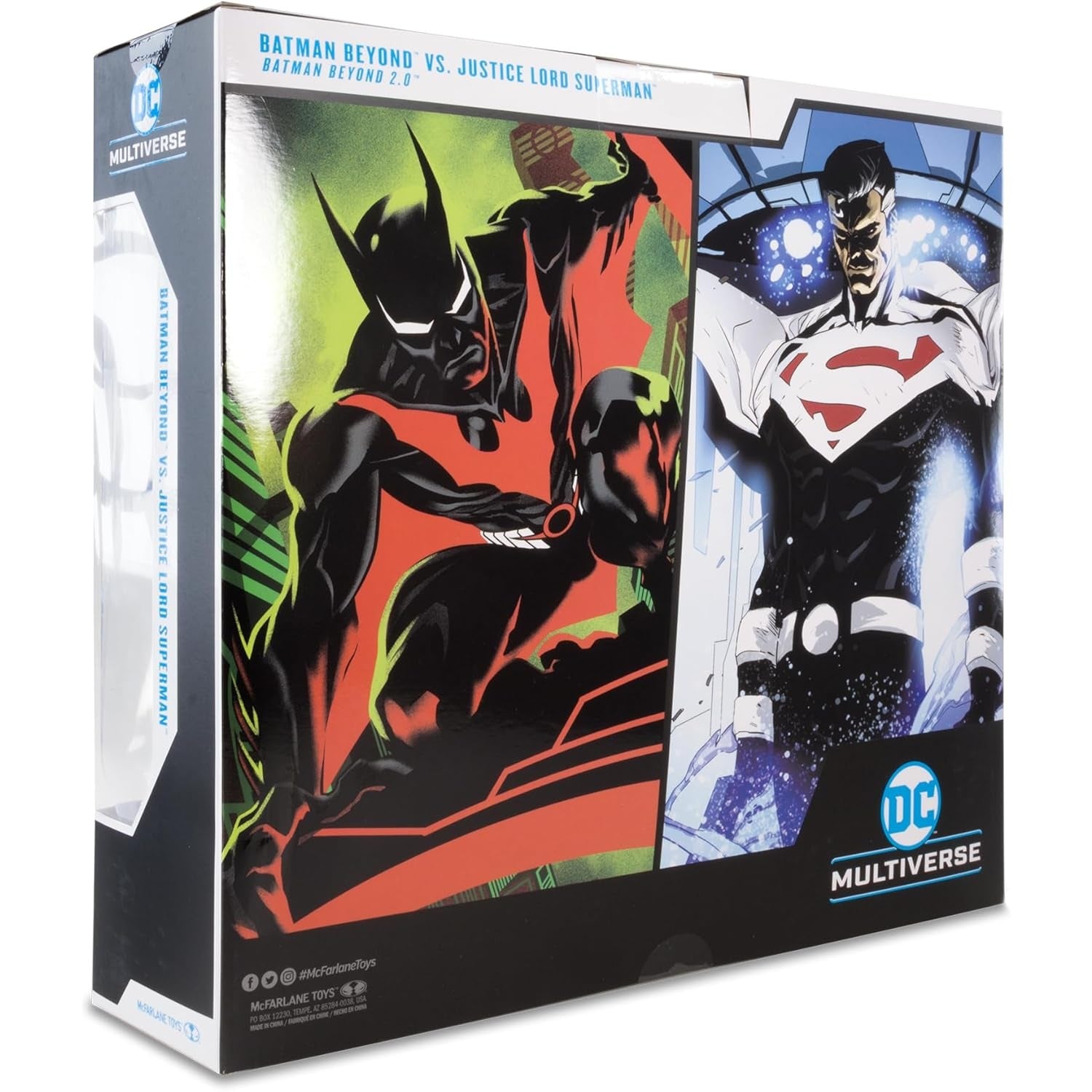 DC Multiverse Batman Beyond vs. Justice Lord Superman Action Figure Set - McFarlane Toys