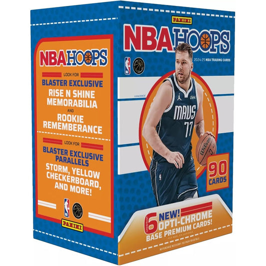 2024-25 NBA Hoops Basketball Blaster Box - 6 Packs, 90 Cards - Panini