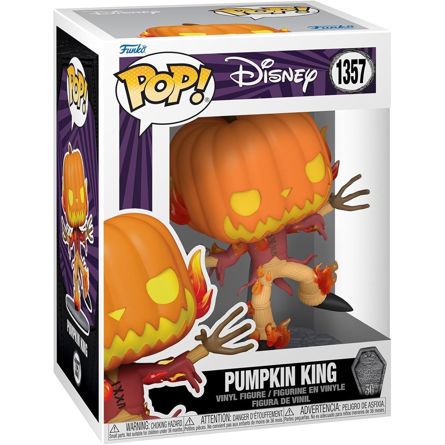 Funko Pop! Disney: The Nightmare Before Christmas 30th Anniversary - Pumpkin King #1357