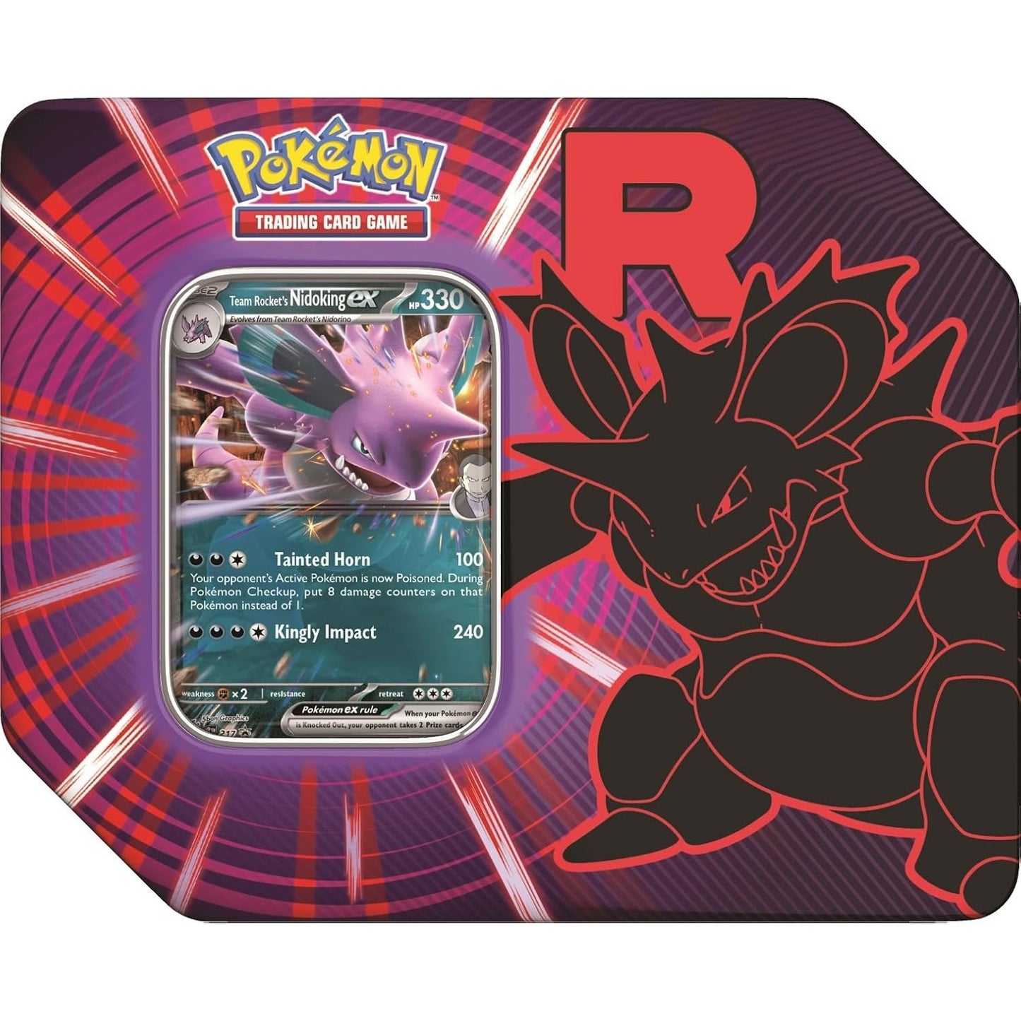 nidoking pokemon cards Pokemon TCG: Team Rocket Tin