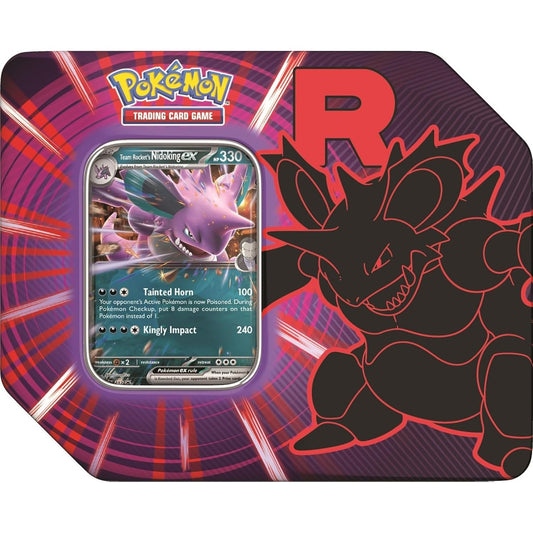 Pokemon TCG: Team Rocket Tin - Nidoking ex