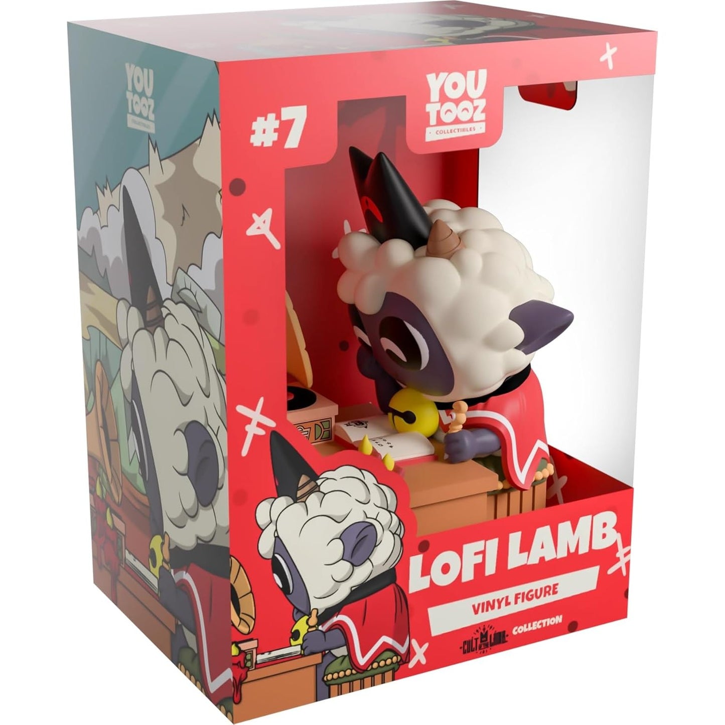 Cult of the Lamb Lofi Lamb Vinyl Figure - Youtooz - Cult of the Lamb Collection #7