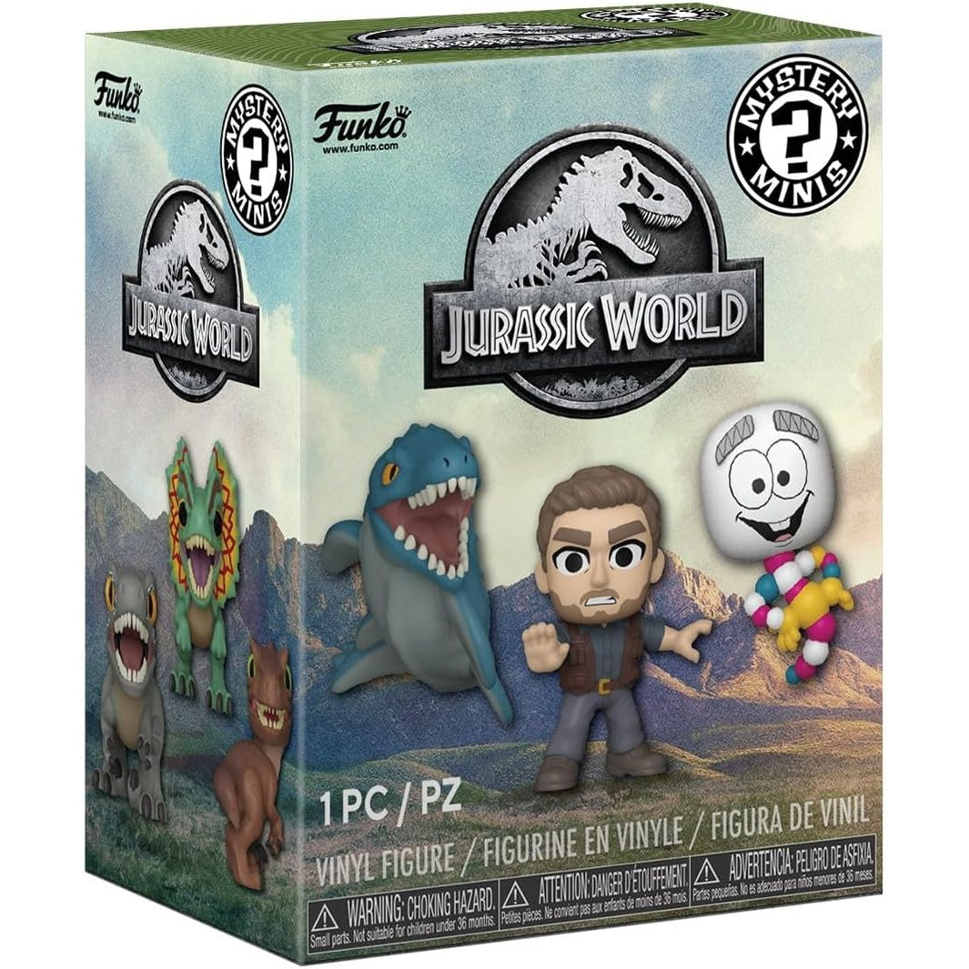 Jurassic World Mystery Minis Blind Box - 1 Random Figure, 12 Possible - Funko