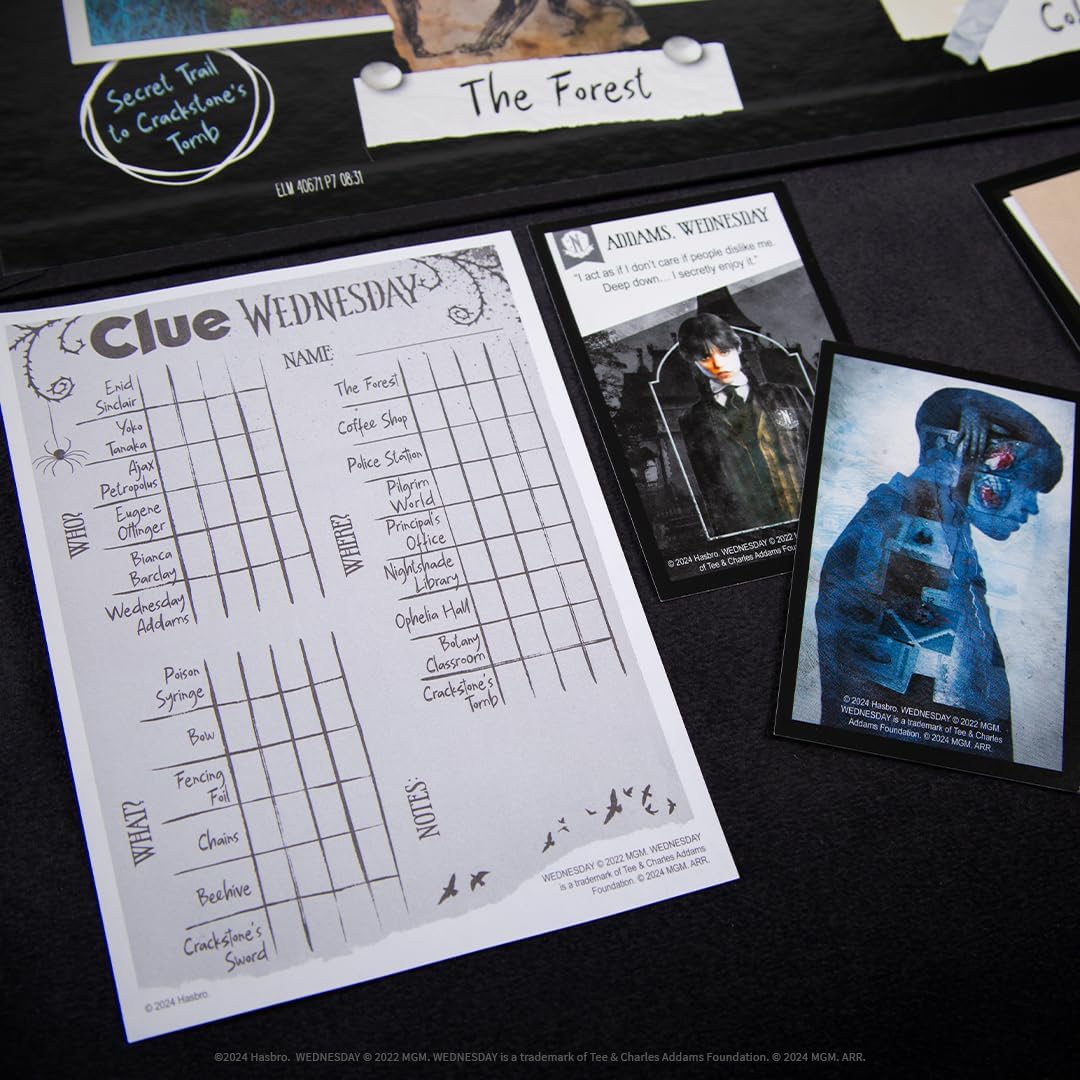 Clue: Wednesday Edition Board Game - The Addams Family - USAopoly