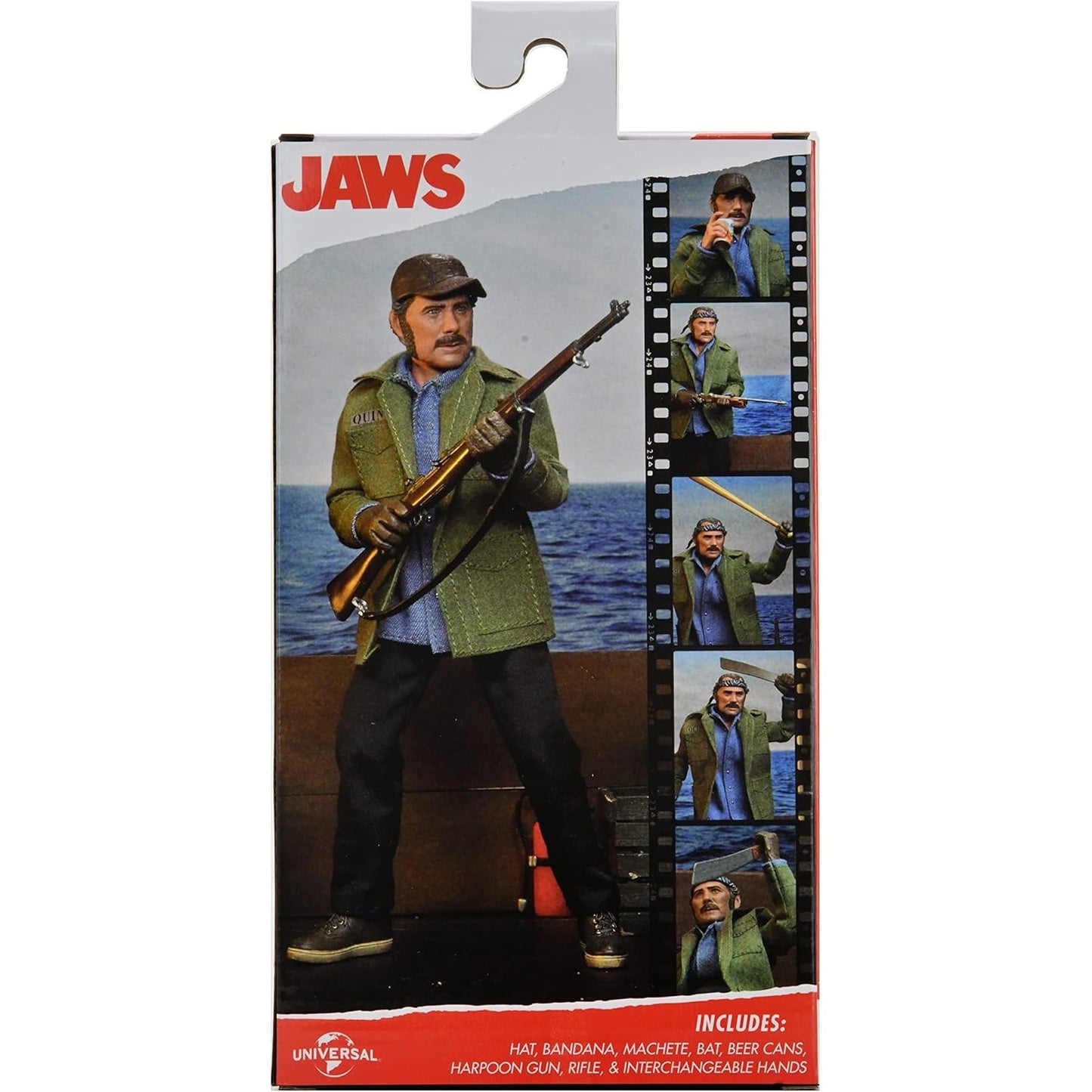 Jaws Shark Battle Sam Quint 8" Clothed Action Figure - NECA