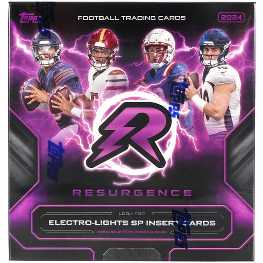 2024 Resurgence Football Mega Box - 6 Packs, 48 Trading Cards - Topps