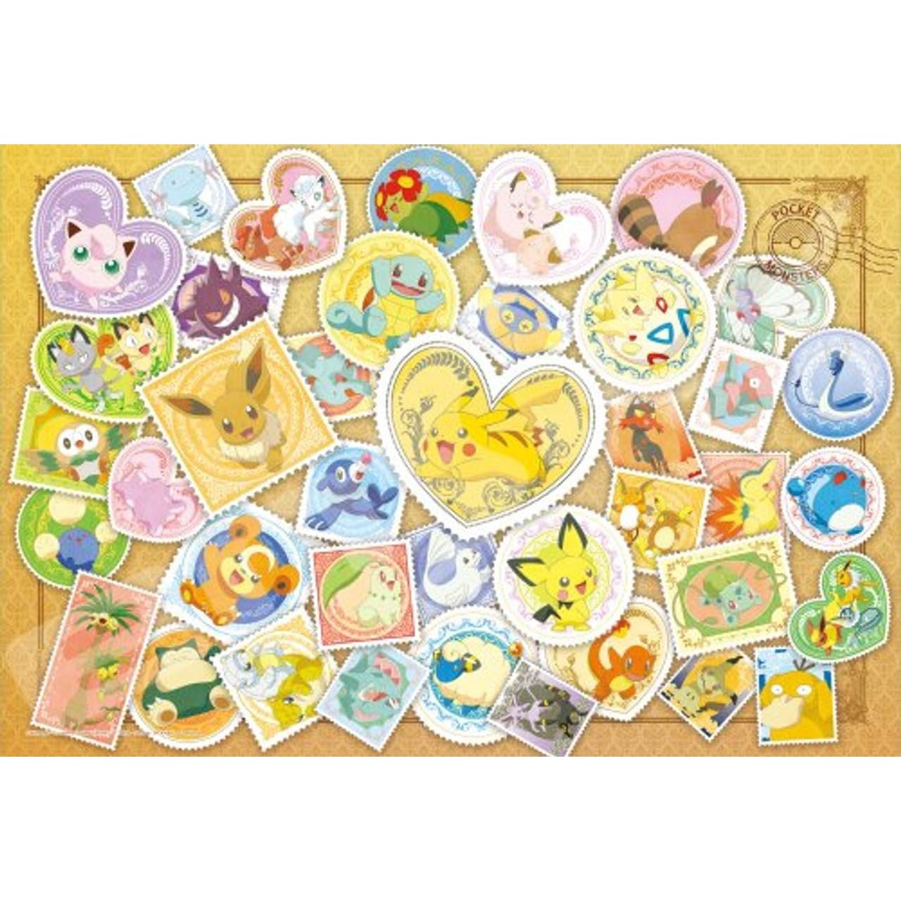 Pokémon Postage Stamp Art Jigzaw Puzzle - Ensky