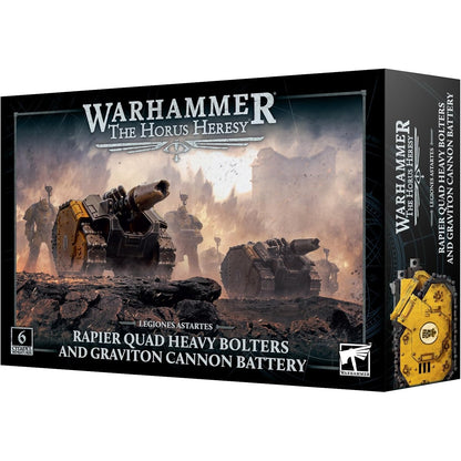 Warhammer: The Horus Heresy Legiones Astartes Rapier Quad Heavy Bolters and Graviton Cannon Battery - 6 Citadel Miniatures - Games Workshop