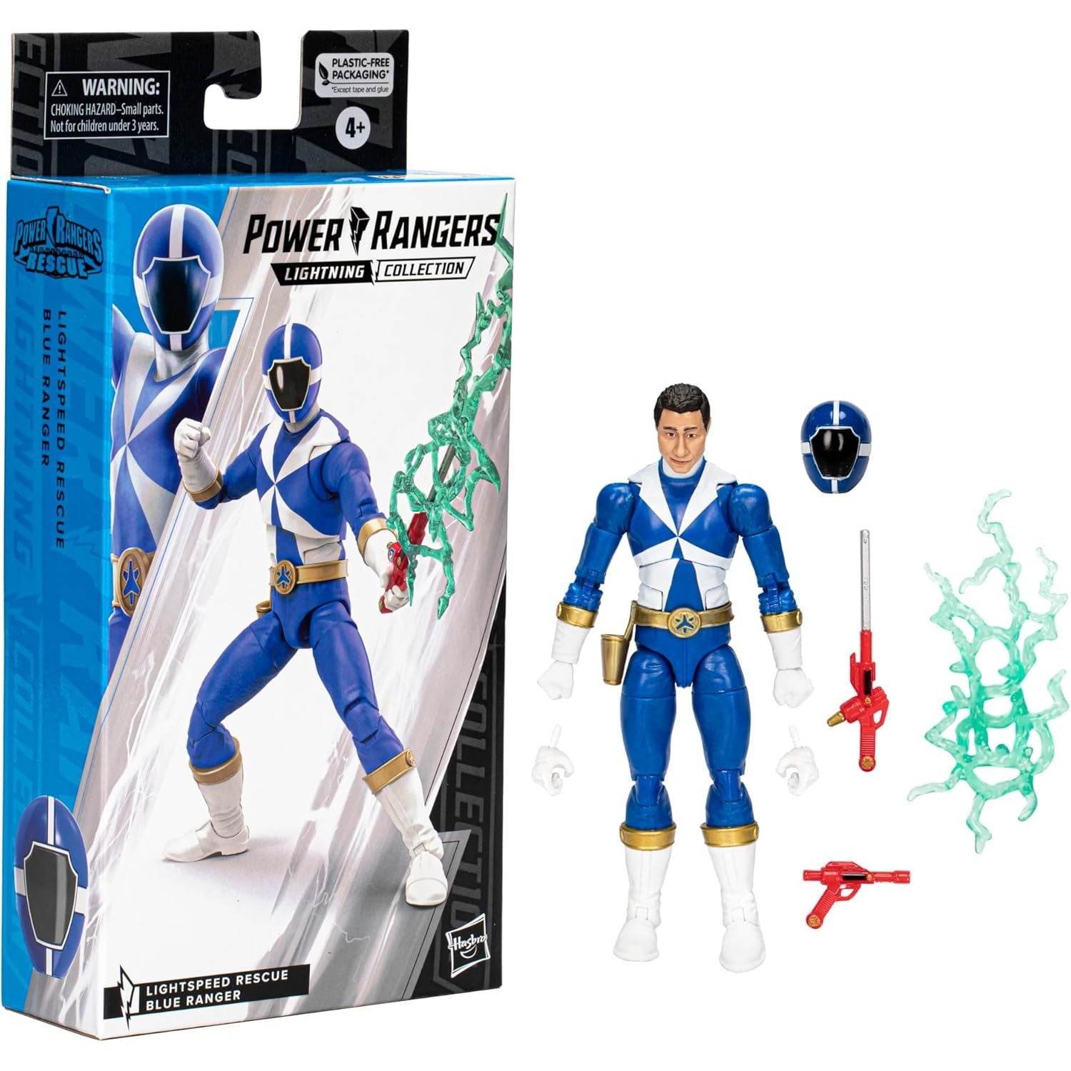 Power Rangers Lightspeed Rescue Blue Ranger Action Figure - Hasbro - Lightning Collection