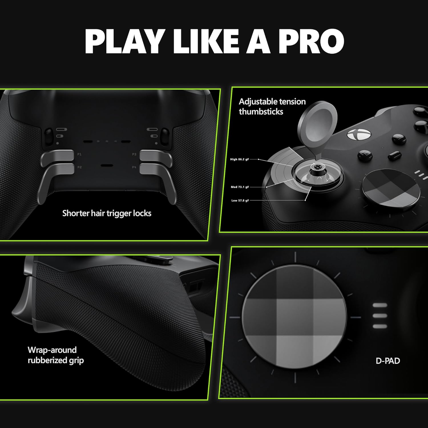Xbox Elite Series 2 Wireless Controller Black - Xbox Series X|S, Xbox One, PC, etc. - Microsoft